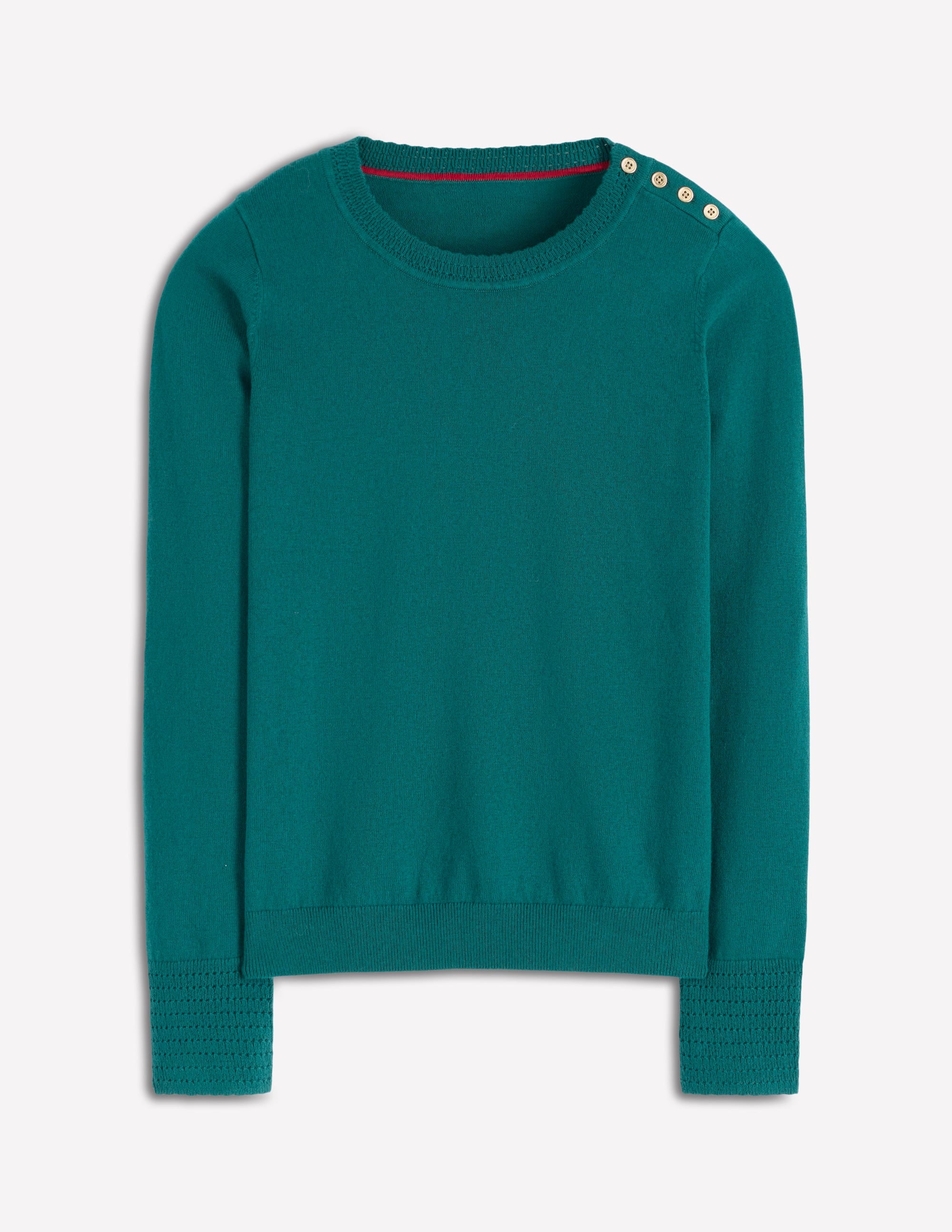 Briony Stitch Sweater-Drake Green - Image 5