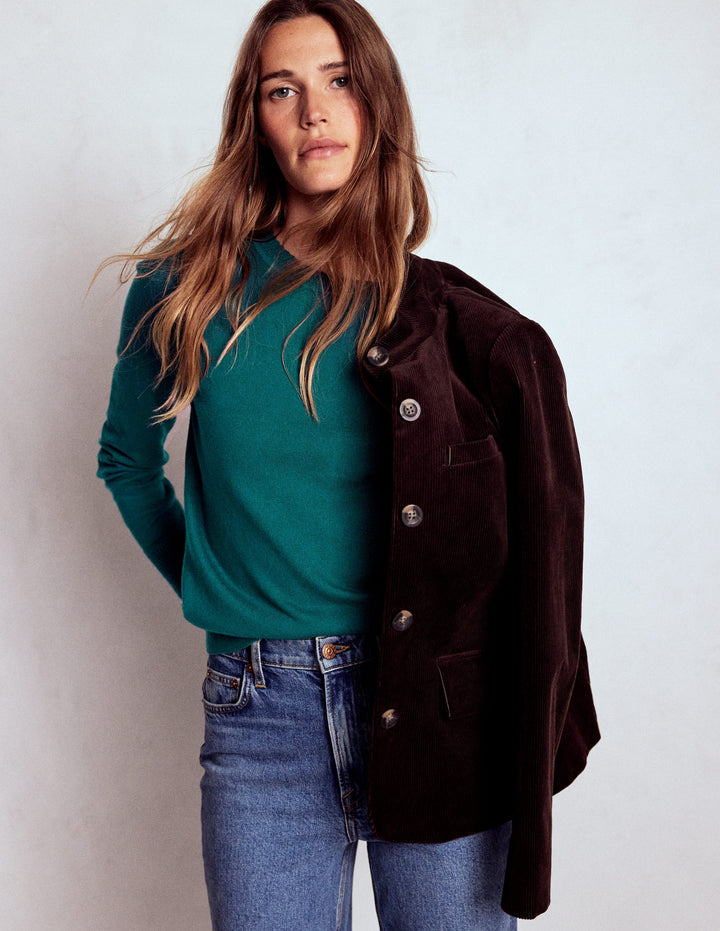 Briony Stitch Sweater-Drake Green