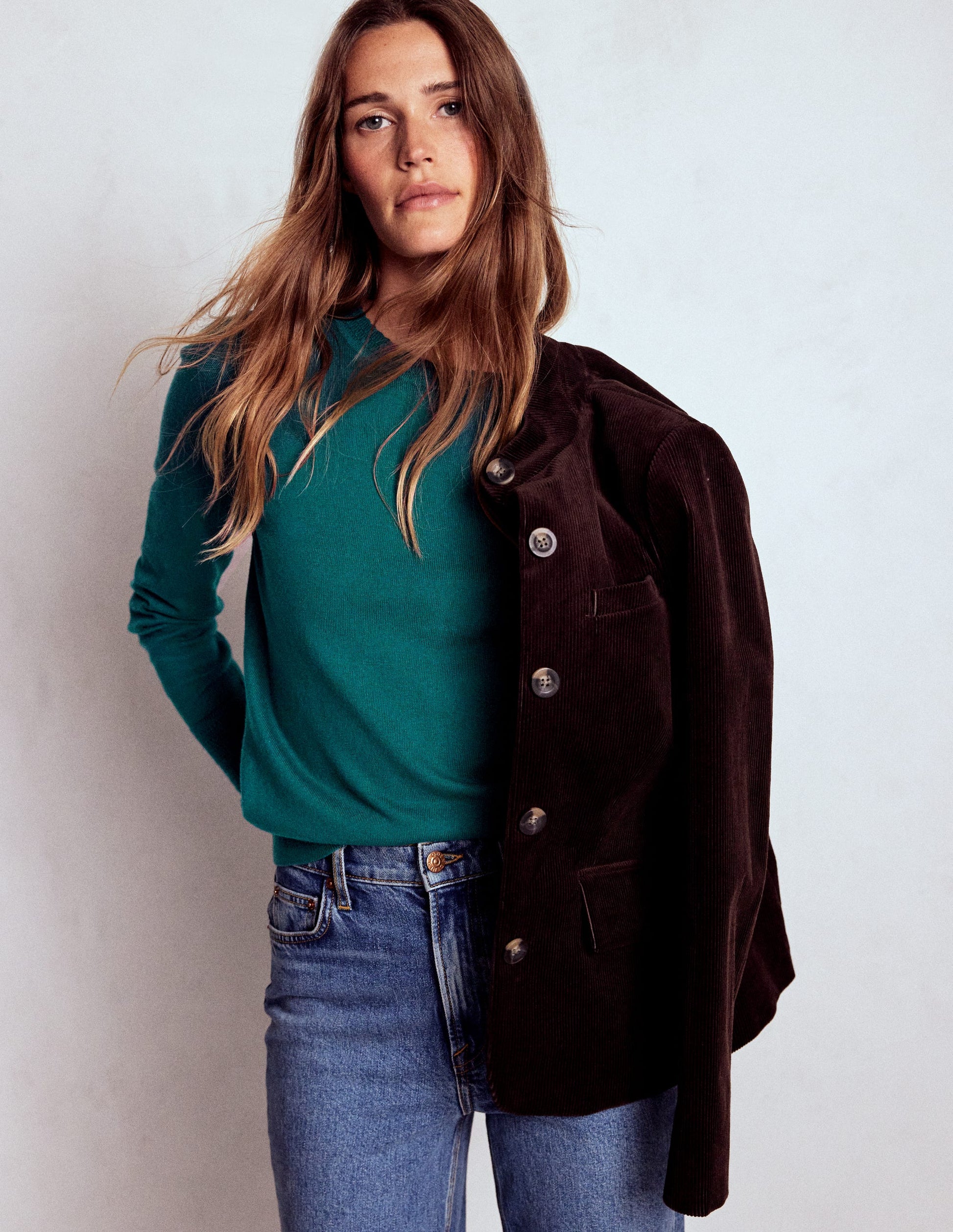 Briony Stitch Sweater-Drake Green-1