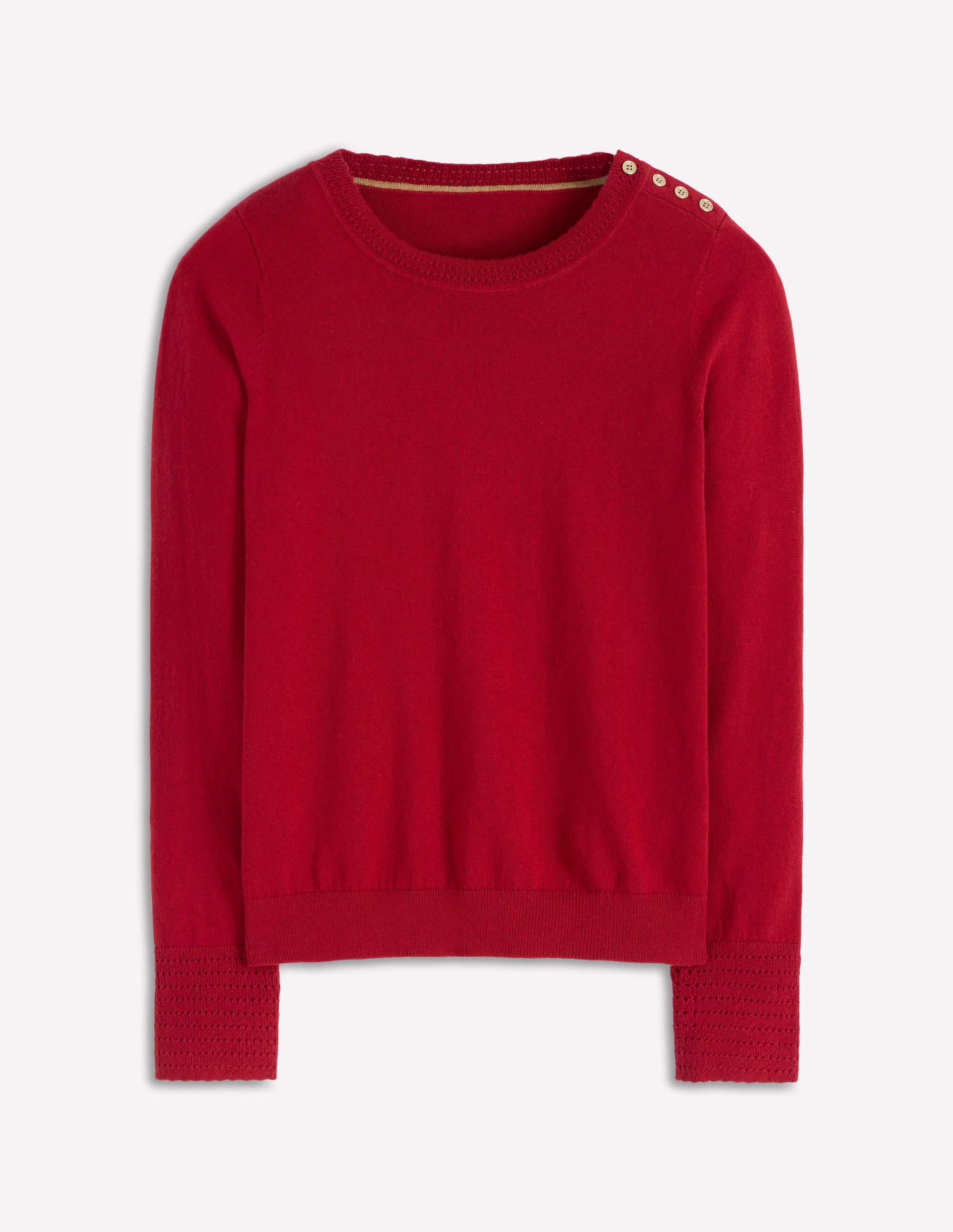 Briony Stitch Sweater-Red Liquorice - Image 5