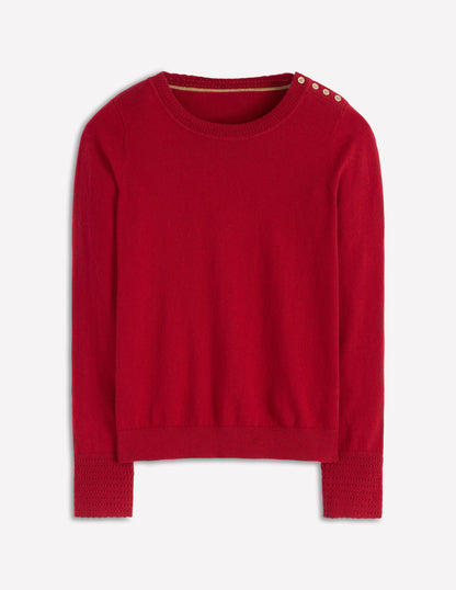 Briony Stitch Sweater-Red Liquorice-5
