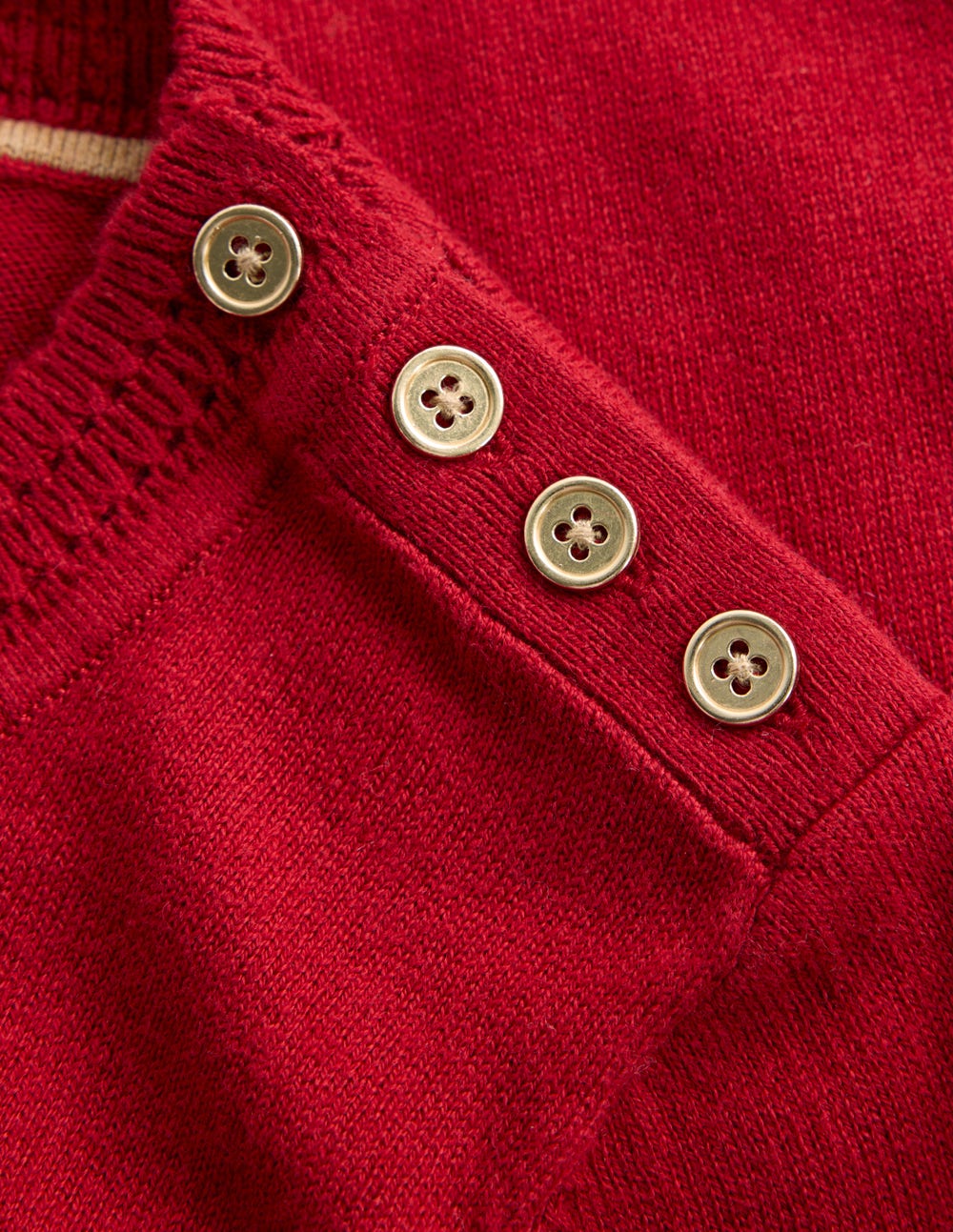 Briony Stitch Sweater-Red Liquorice