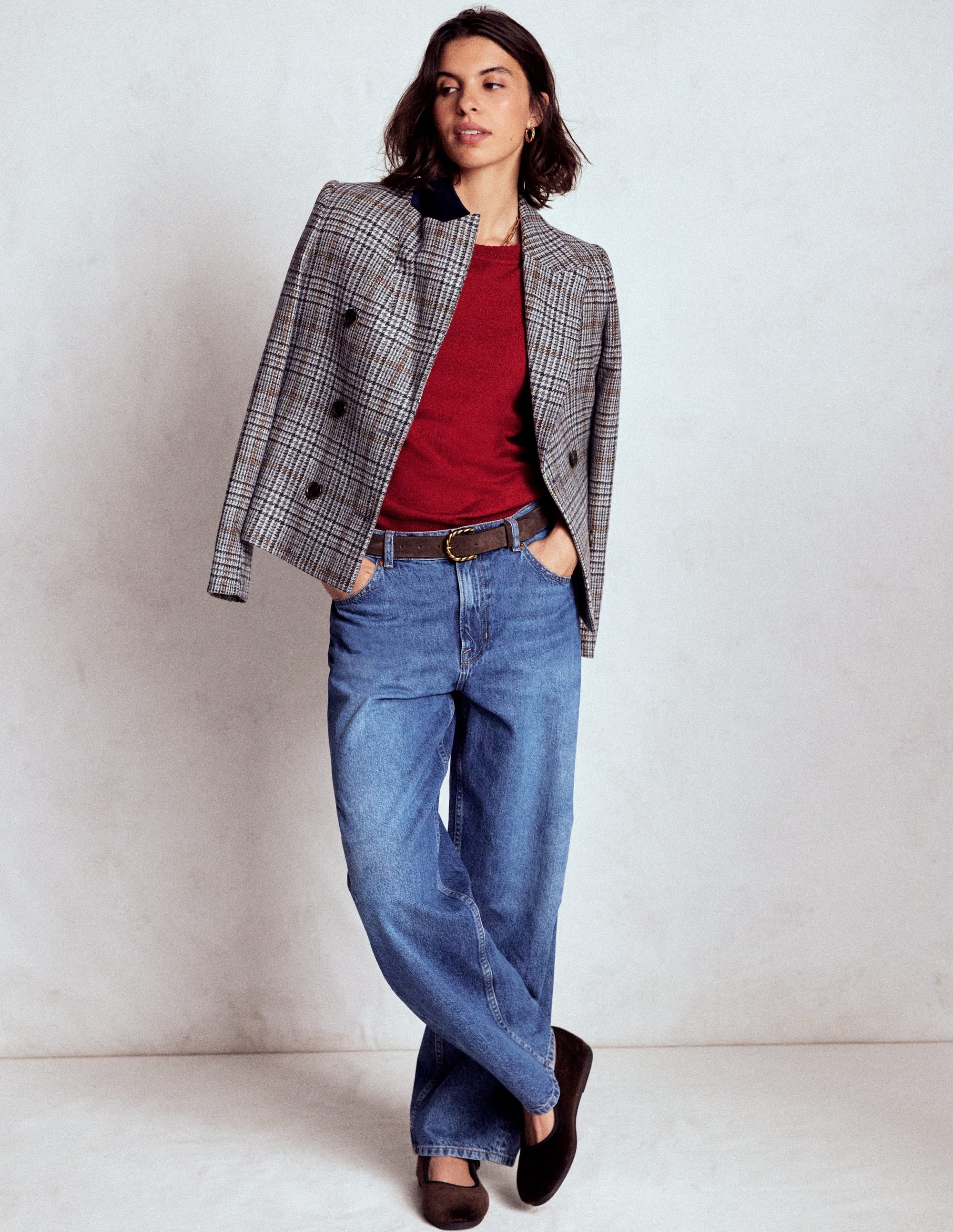Briony Stitch Sweater-Red Liquorice - Image 2