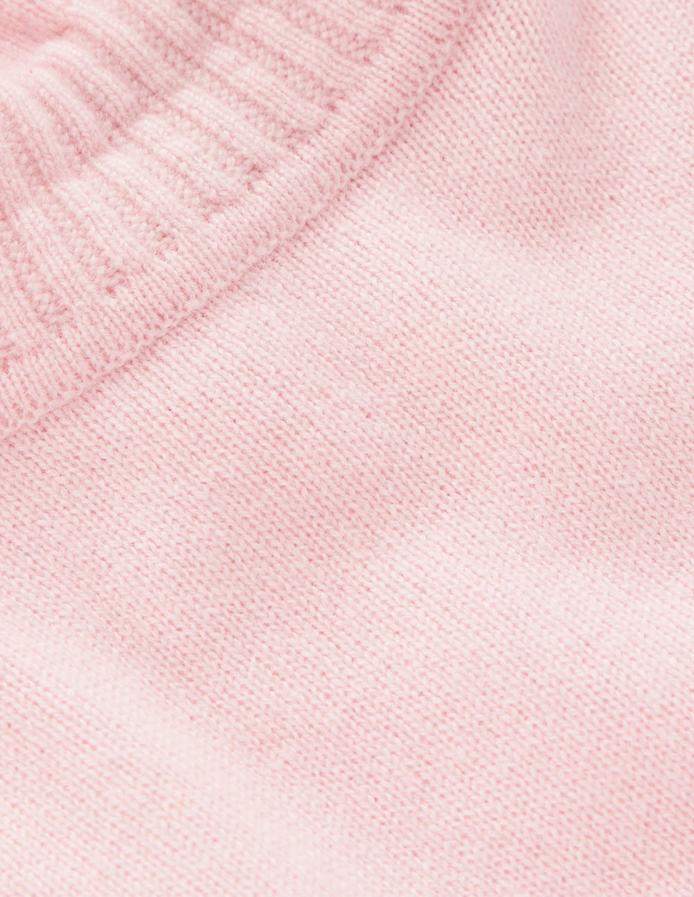 Frill Trim Cashmere Sweater-Chalk Pink-7