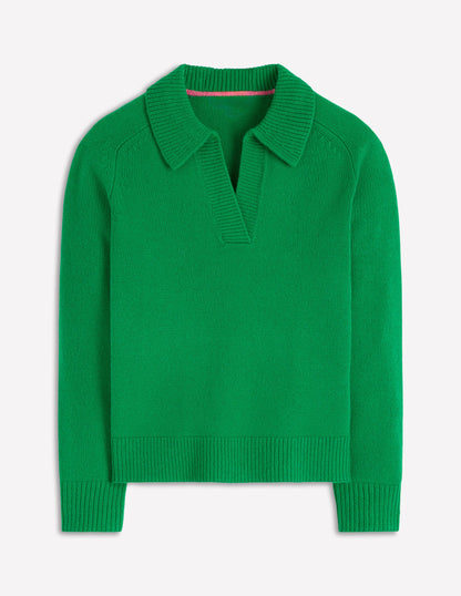Marion Merino Henley Sweater-Rich Emerald-7