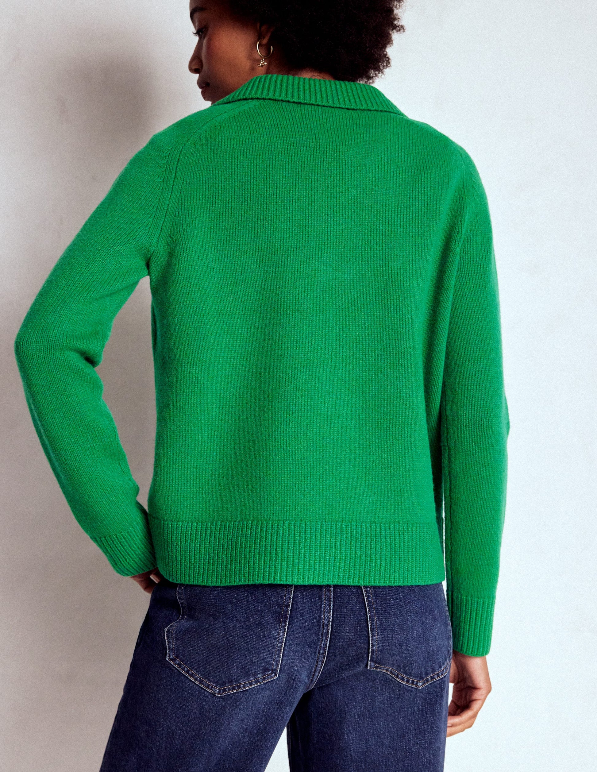 Marion Merino Henley Sweater-Rich Emerald-3
