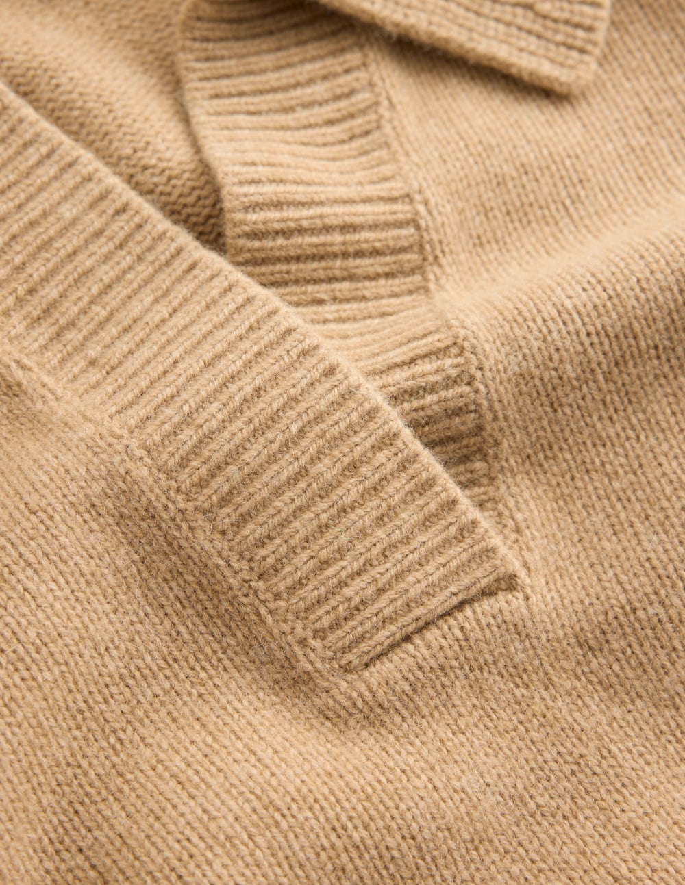 Marion Merino Henley Sweater-Camel Melange-6