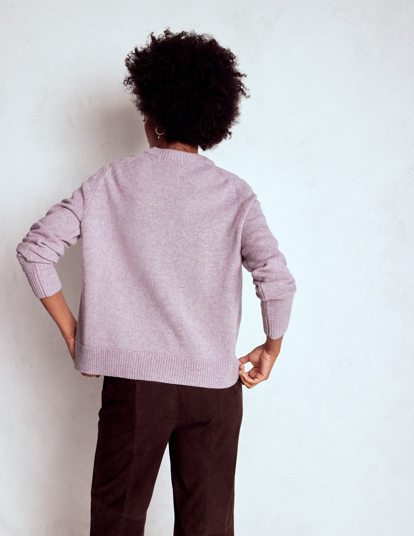 Marion Merino Sweater-Chalky Violet