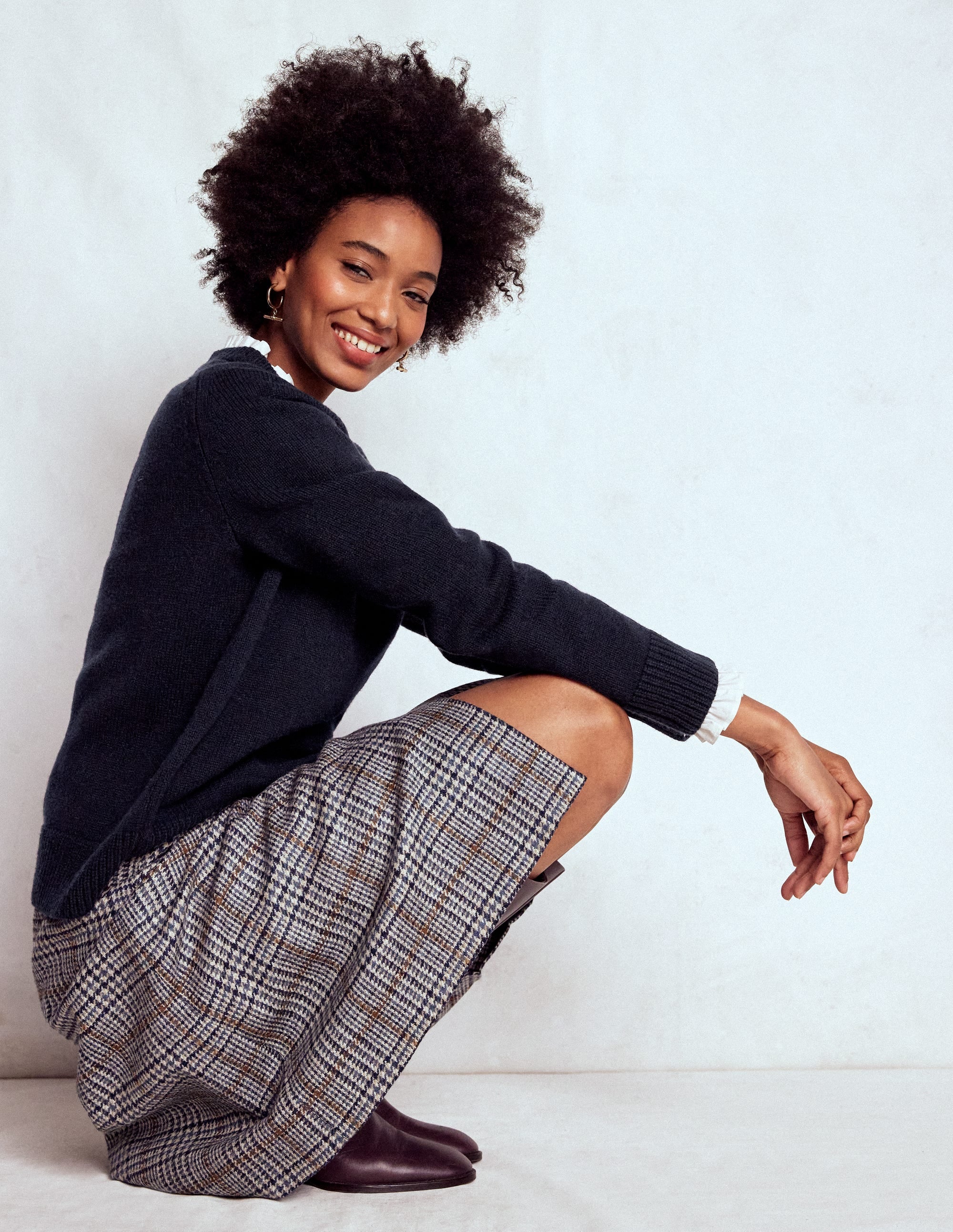 Marion Merino Sweater-Navy - Image 1