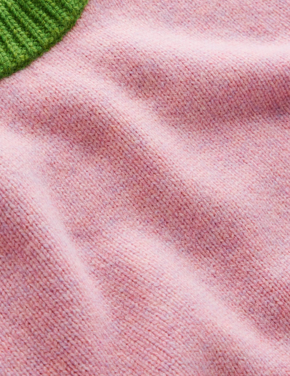 Marion Merino Sweater-French Pink, Navy Colour Block