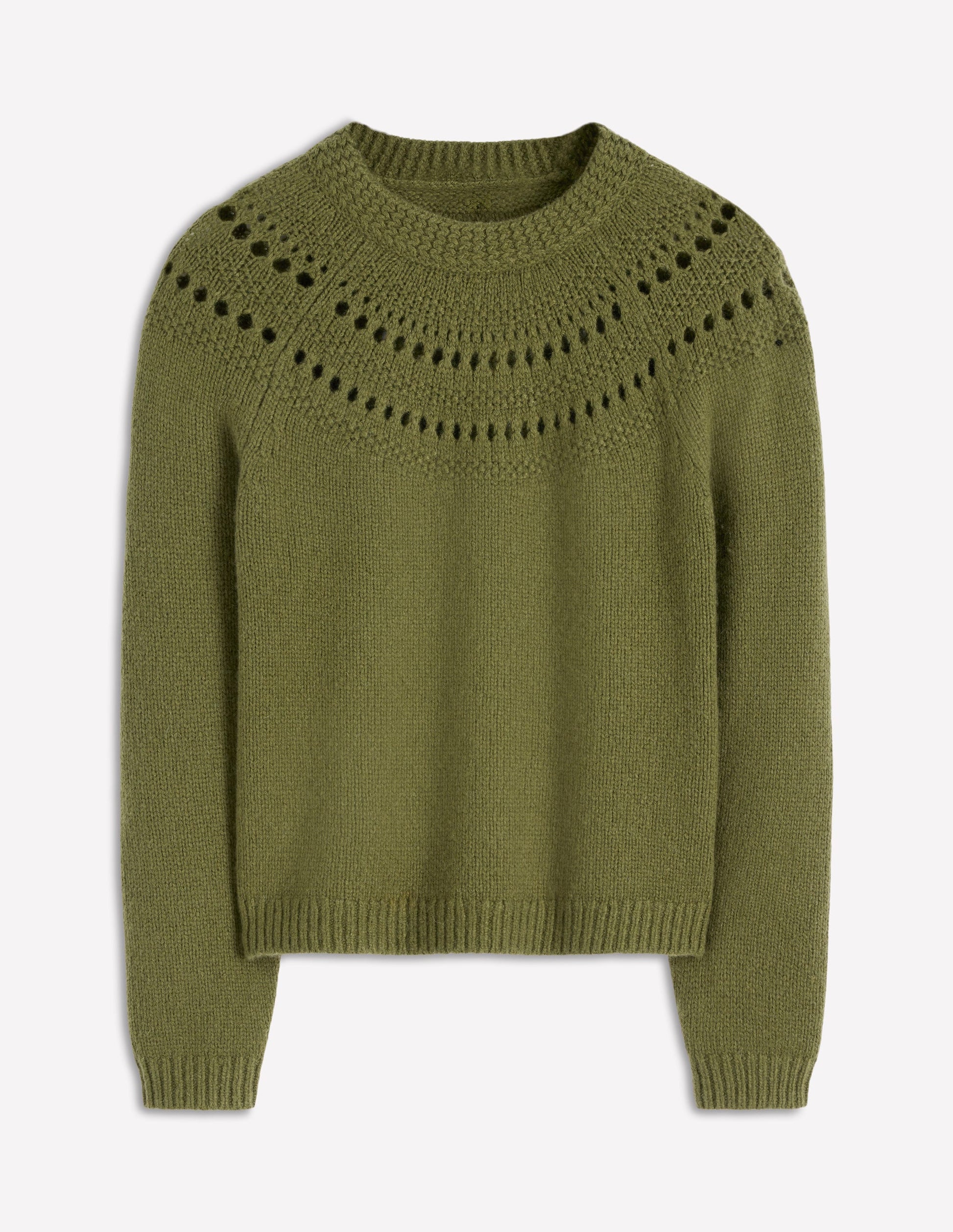 Fluffy Chunky Sweater-Woodland Green-5