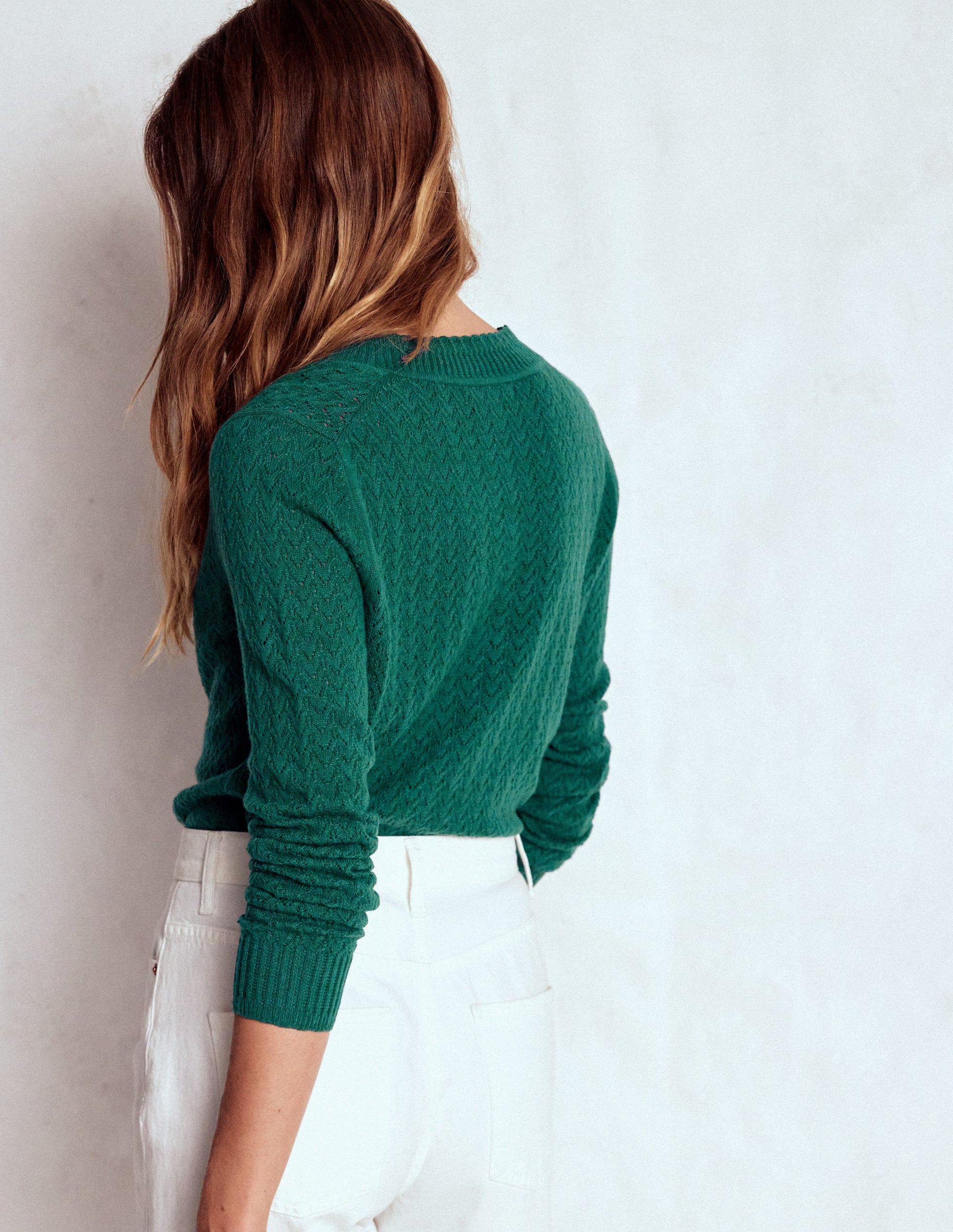 Diane Pointelle Cardigan-Drake Green-3