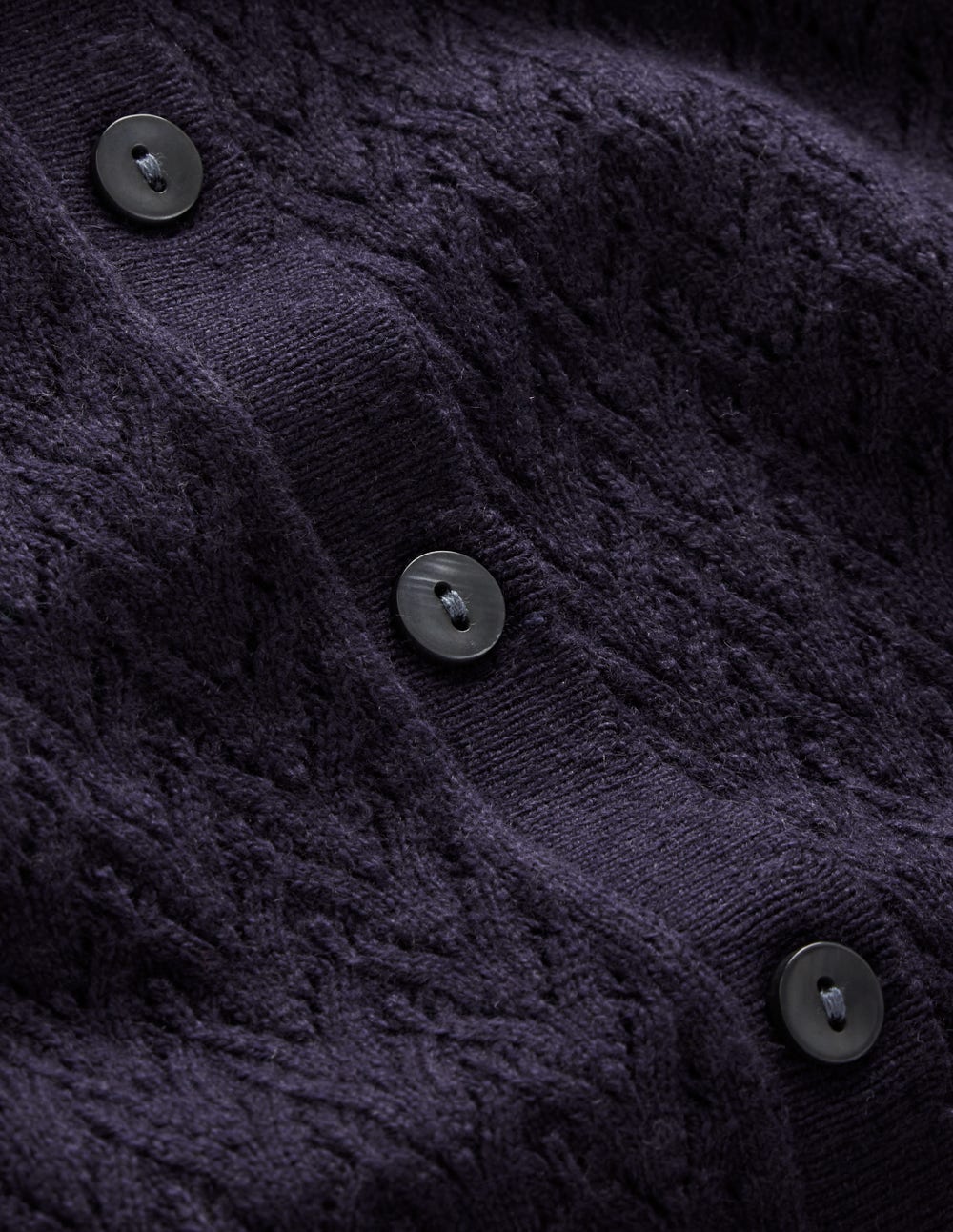 Diane Pointelle Cardigan-Navy