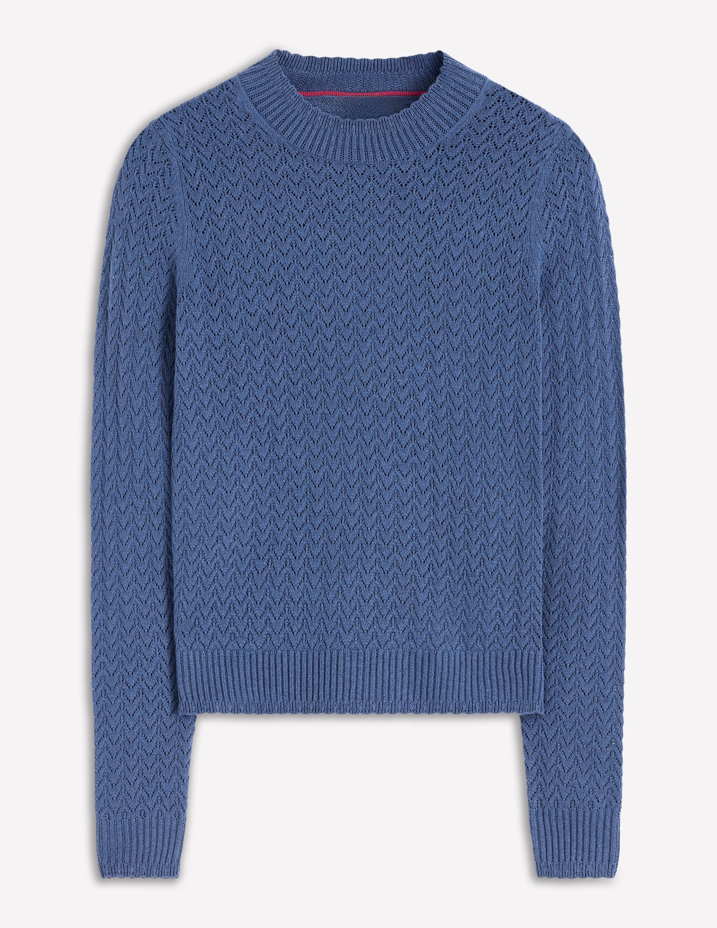 Diane Pointelle Sweater-Denim Blue