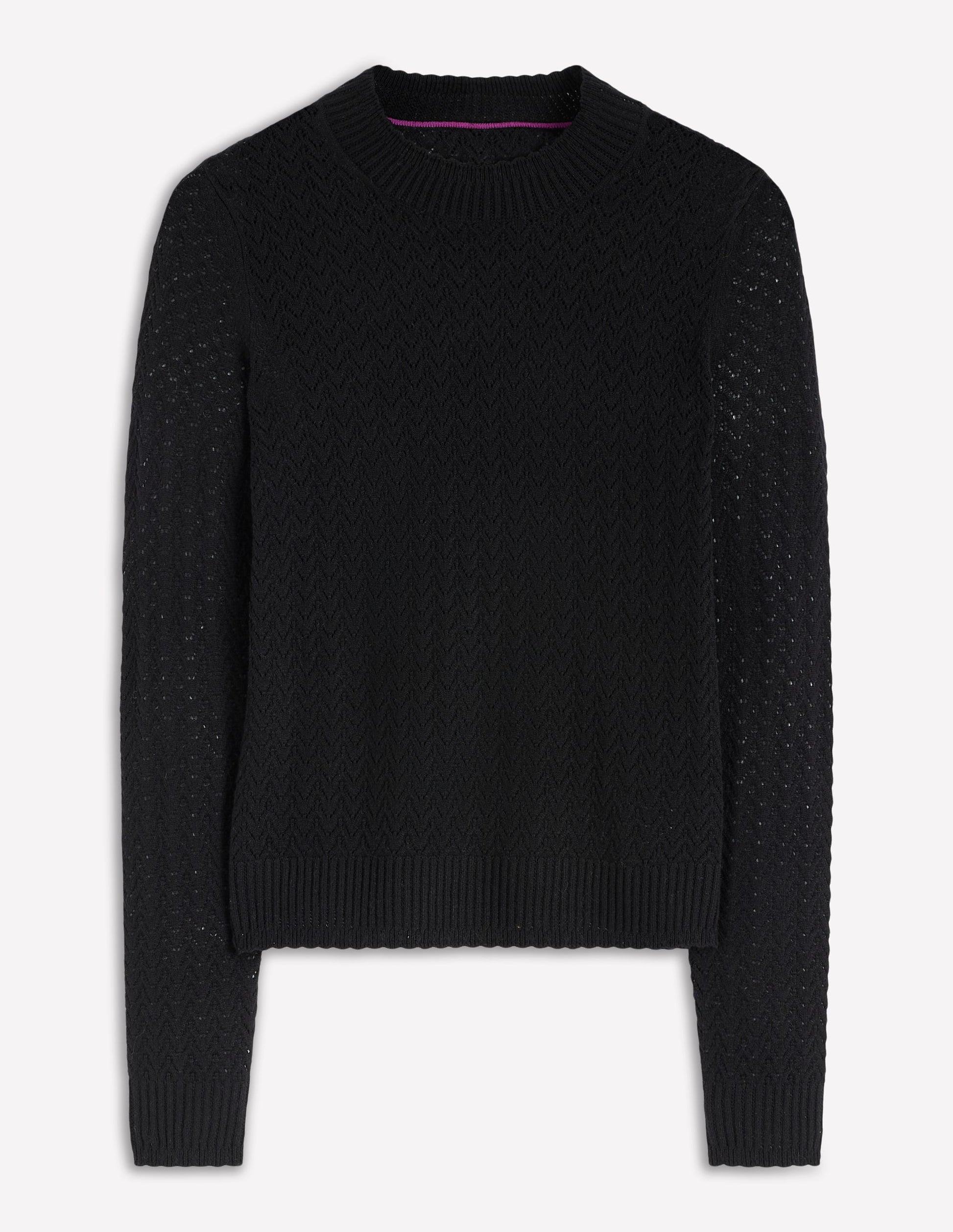 Diane Pointelle Sweater-Black-5