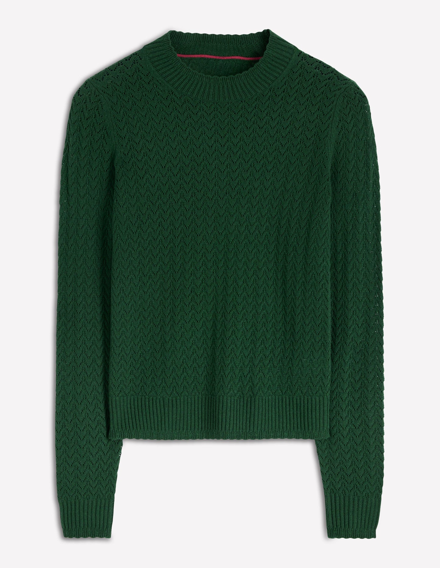 Diane Pointelle Sweater-Hunter Green