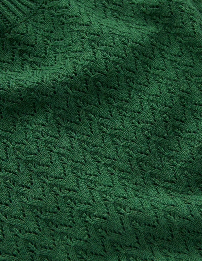 Diane Pointelle Sweater-Hunter Green-7