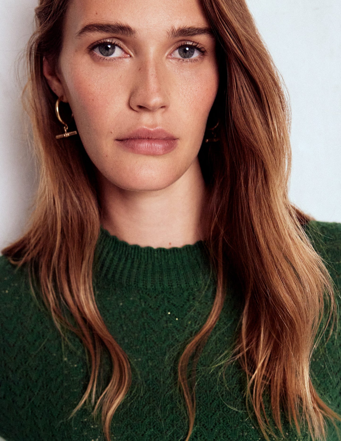 Diane Pointelle Sweater-Hunter Green