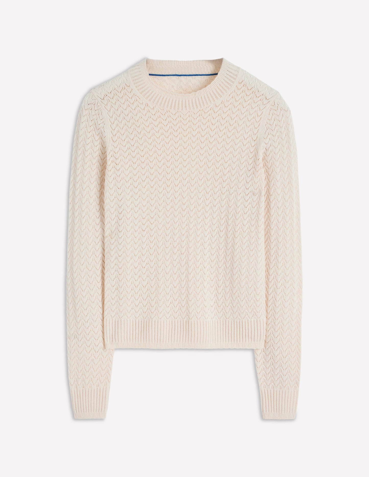 Diane Pointelle Sweater-Warm Ivory