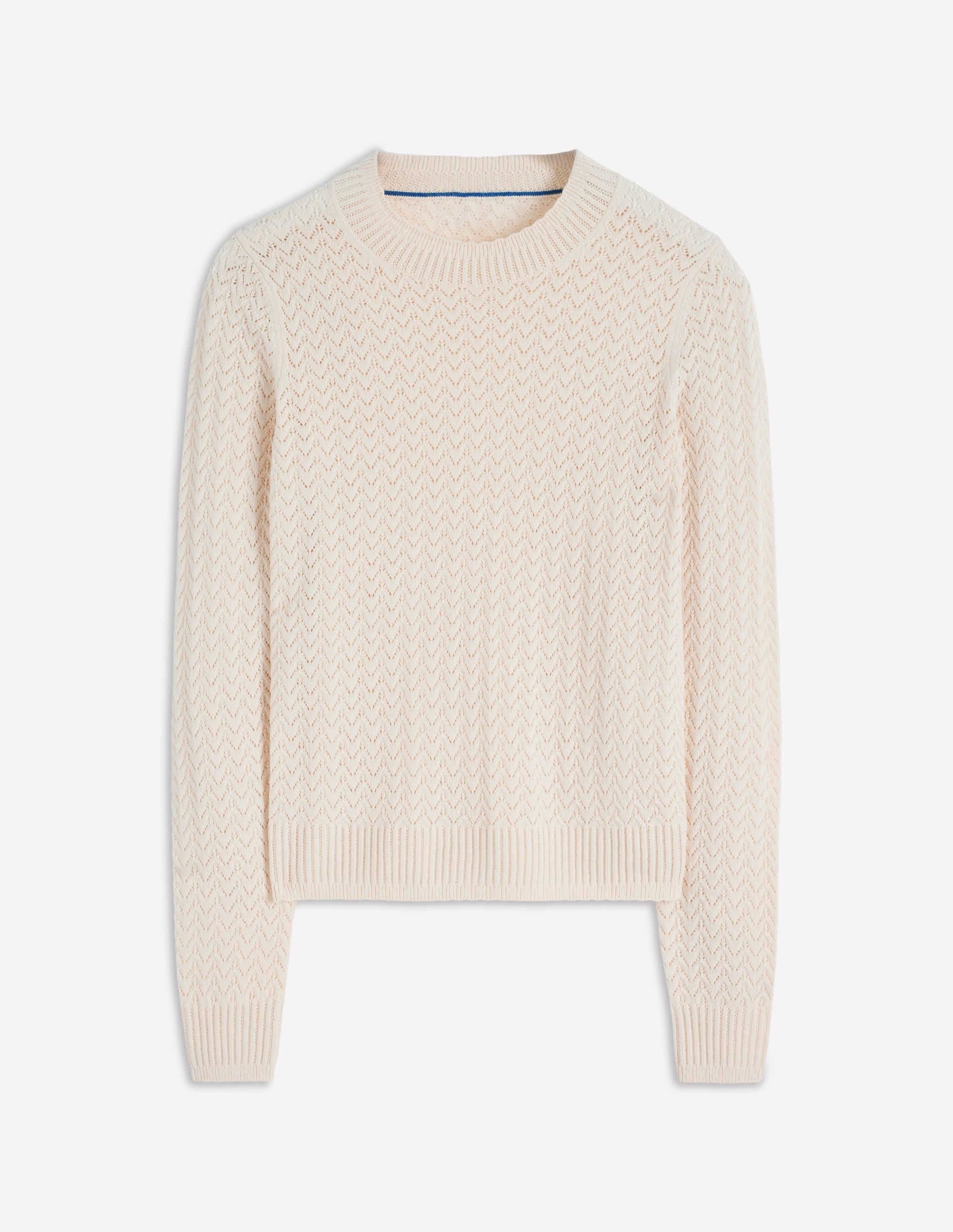 Diane Pointelle Sweater-Warm Ivory - Image 5