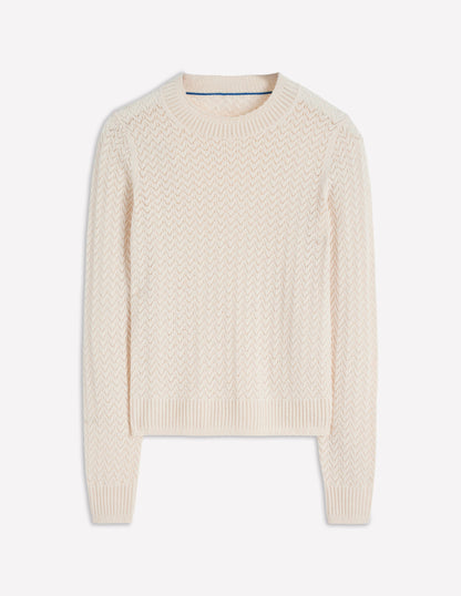 Diane Pointelle Sweater-Warm Ivory-5