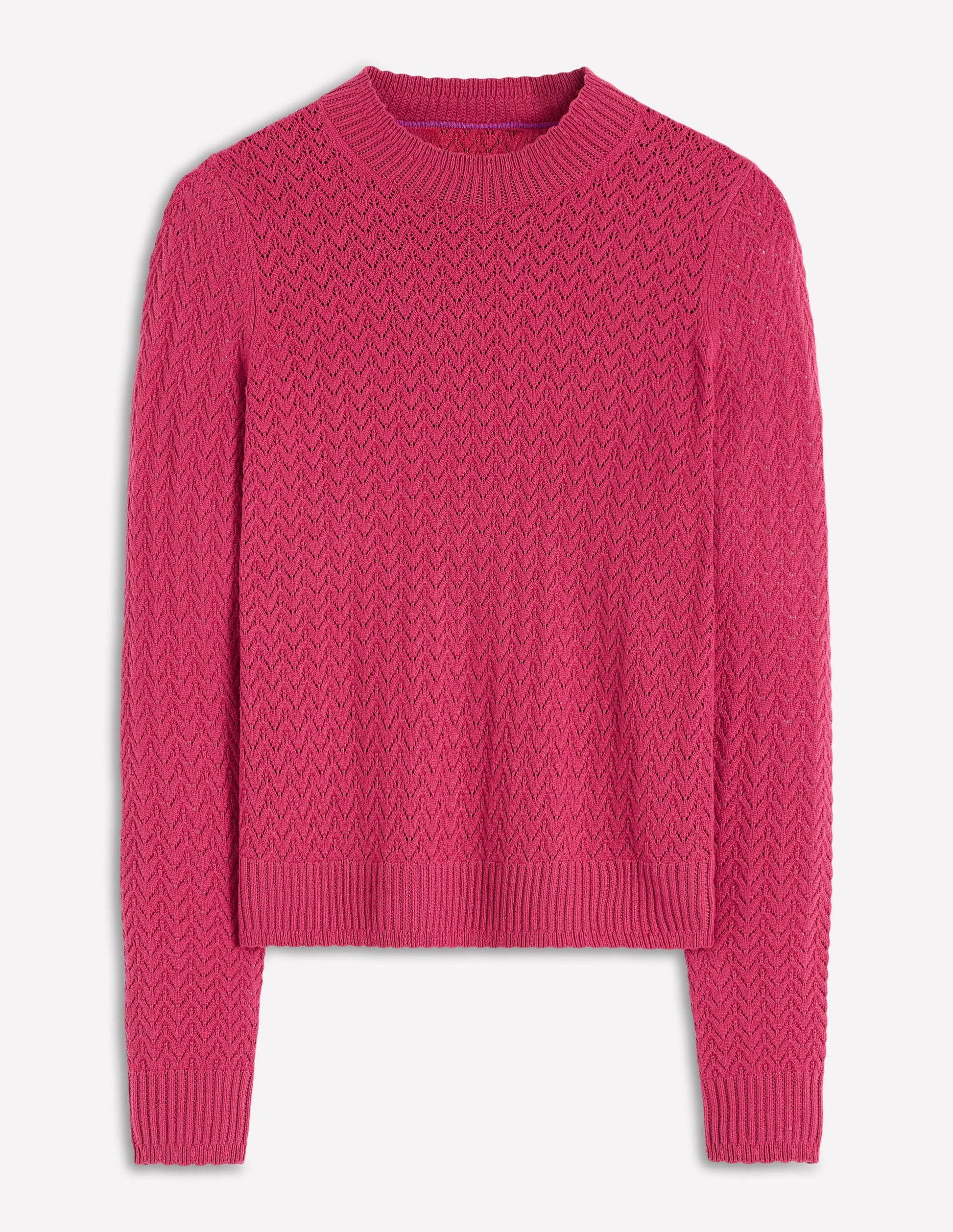 Diane Pointelle Sweater-Bright Cherry-5