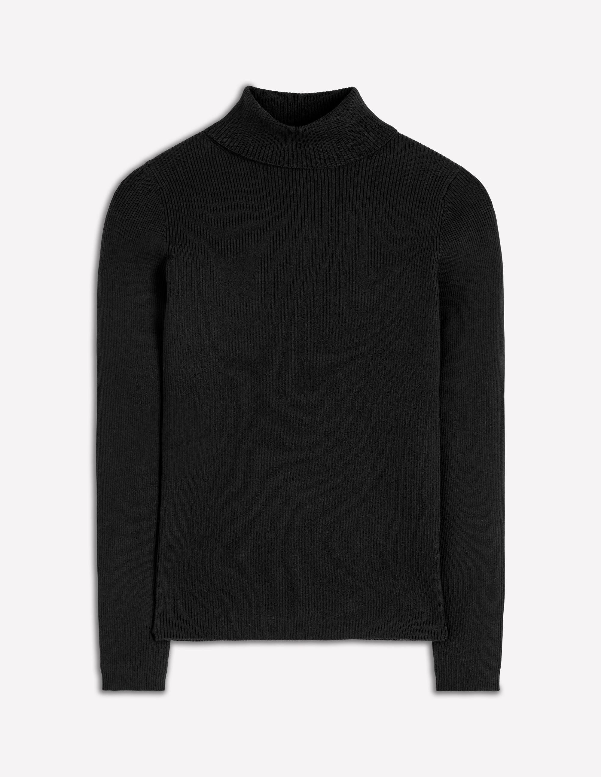 Emilia Roll Neck Sweater-Black - Image 5