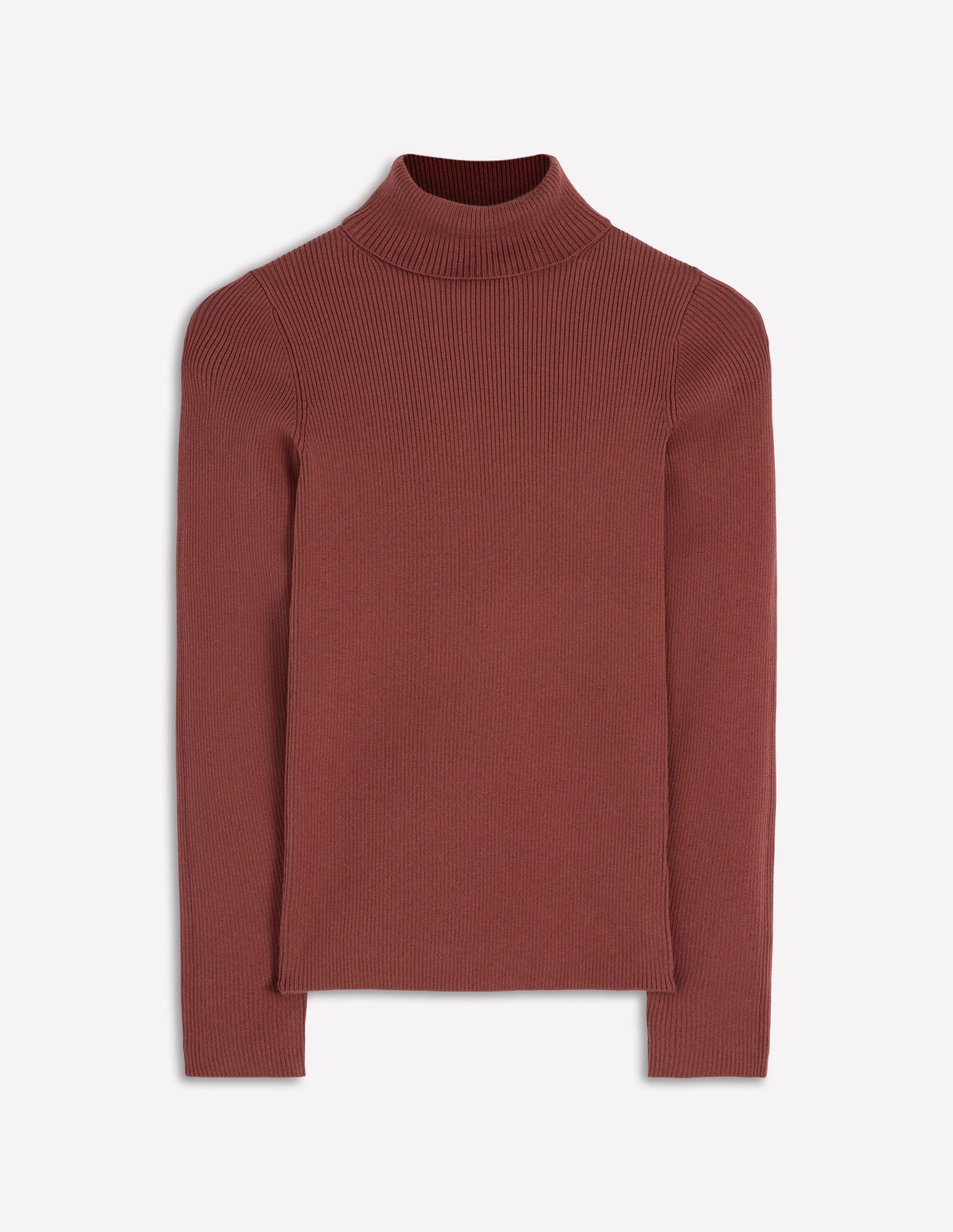 Emilia Roll Neck Sweater-Hot Chocolate Brown