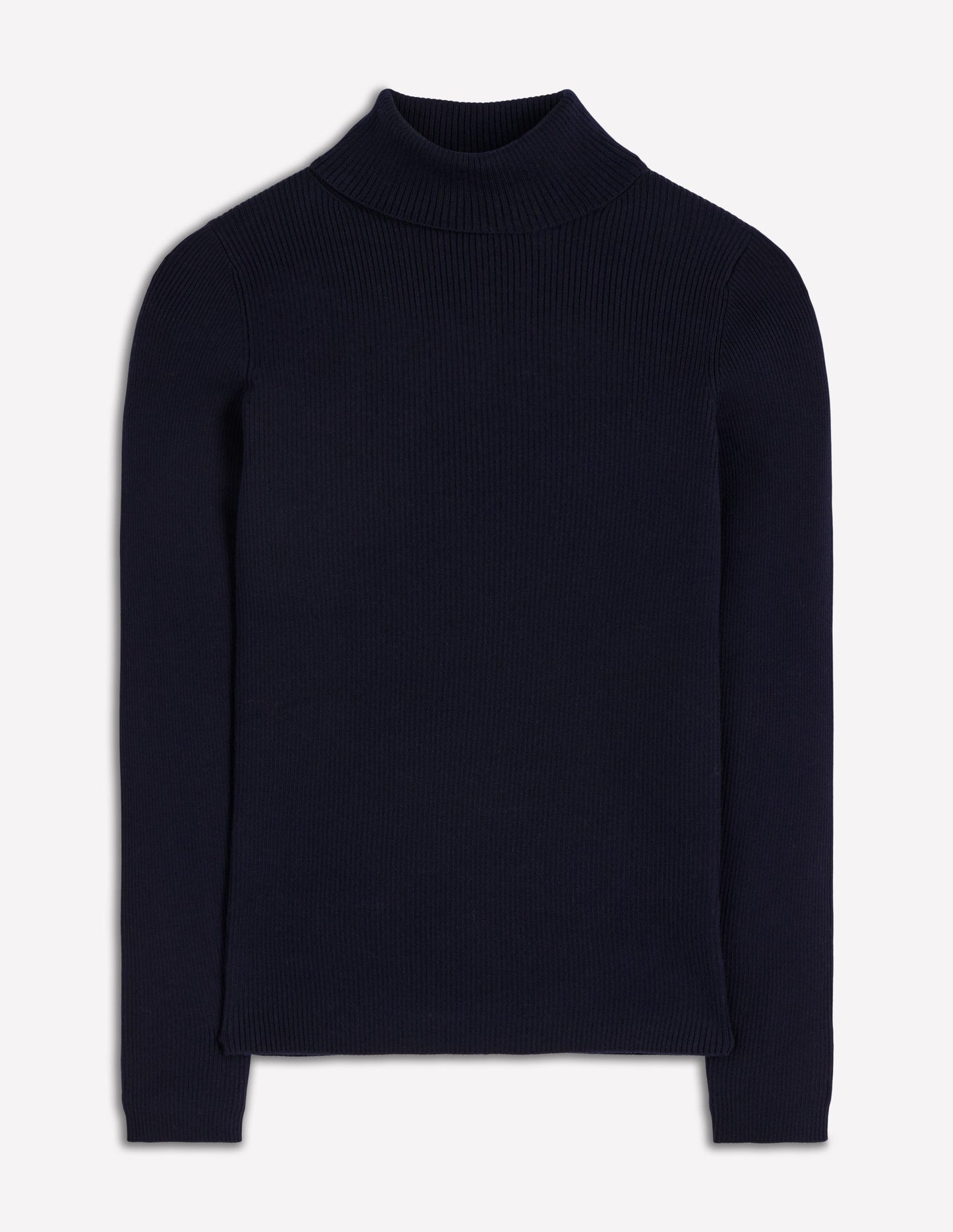 Emilia Roll Neck Sweater-Navy