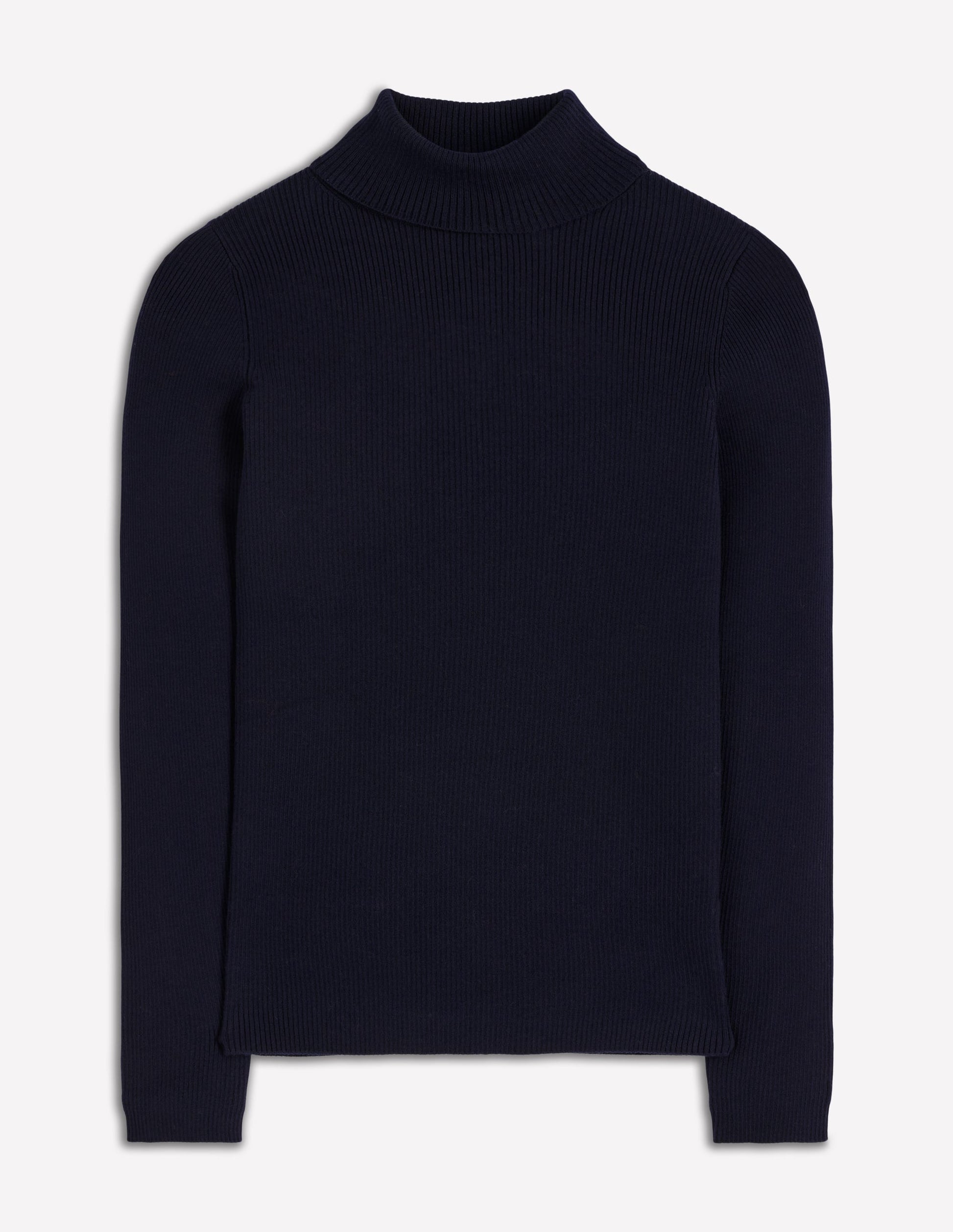 Emilia Roll Neck Sweater-Navy-6