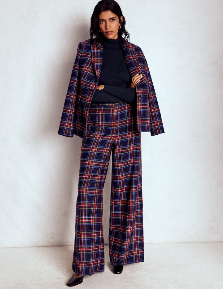 Emilia Roll Neck Sweater-Navy