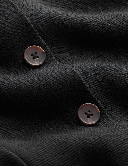 Joanna Fitted Knitted Jacket-Black-6