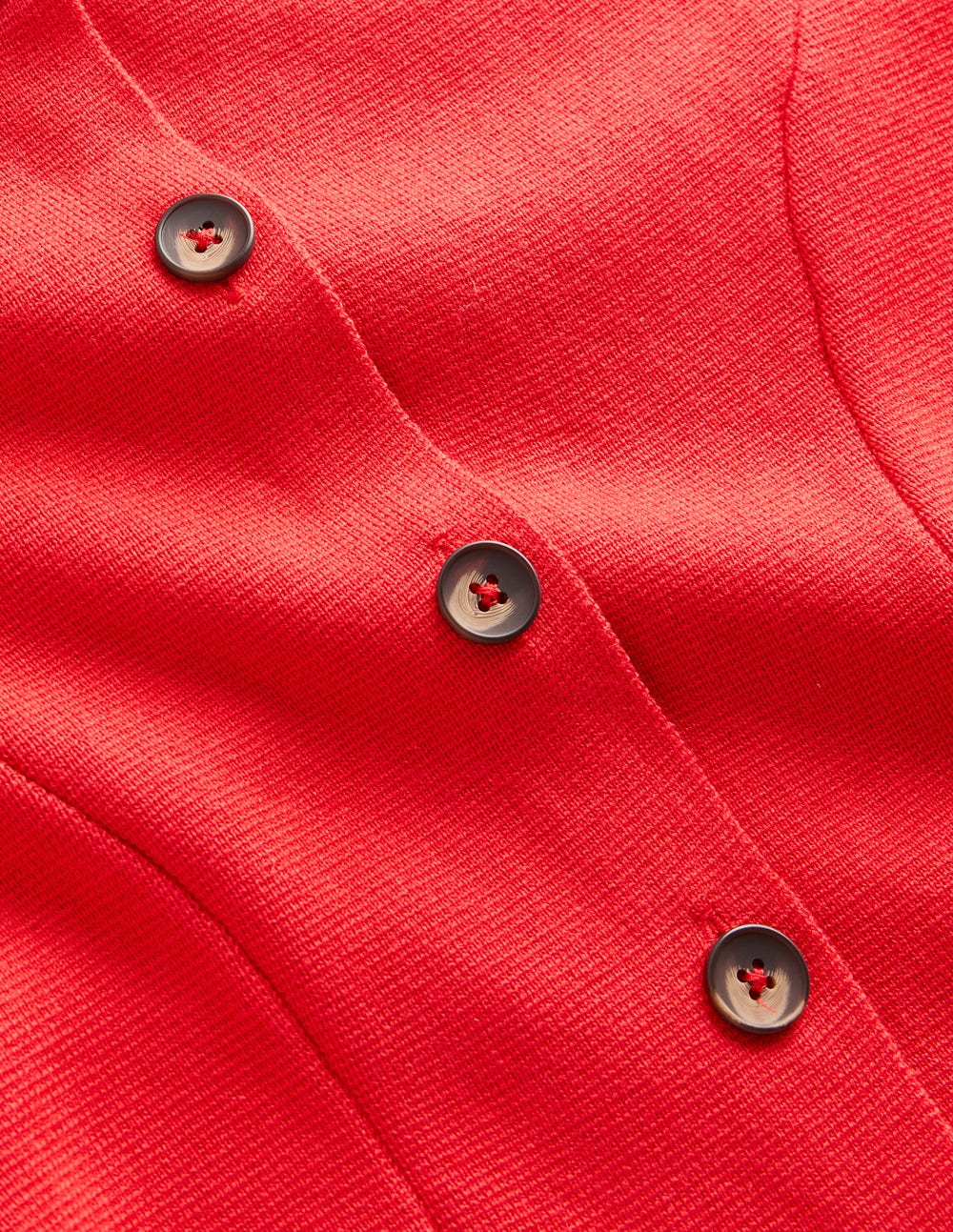 Joanna Fitted Knitted Jacket-Poppy Red