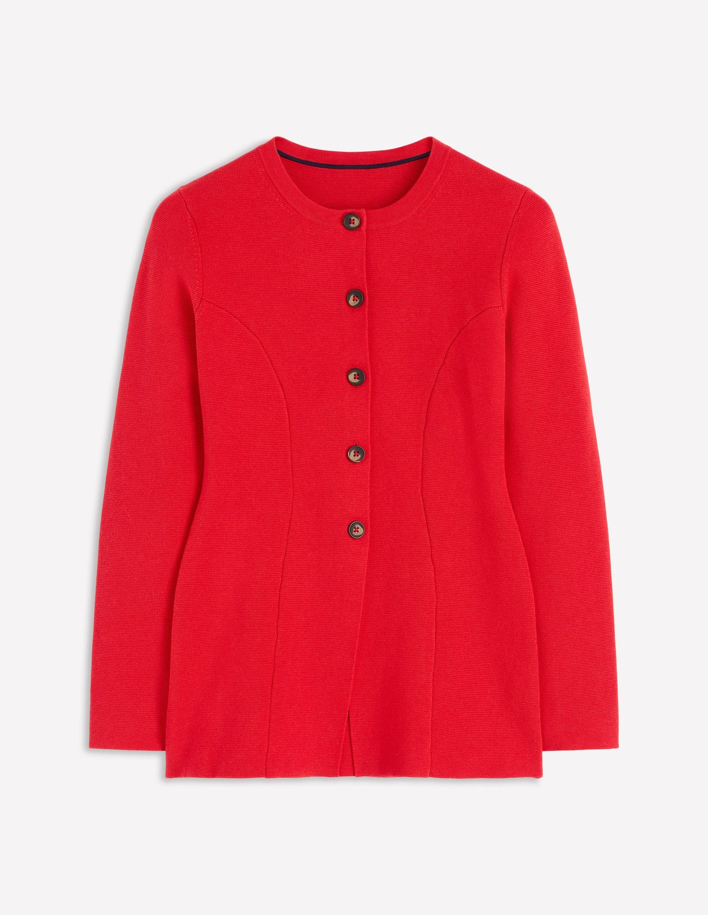 Joanna Fitted Knitted Jacket-Poppy Red