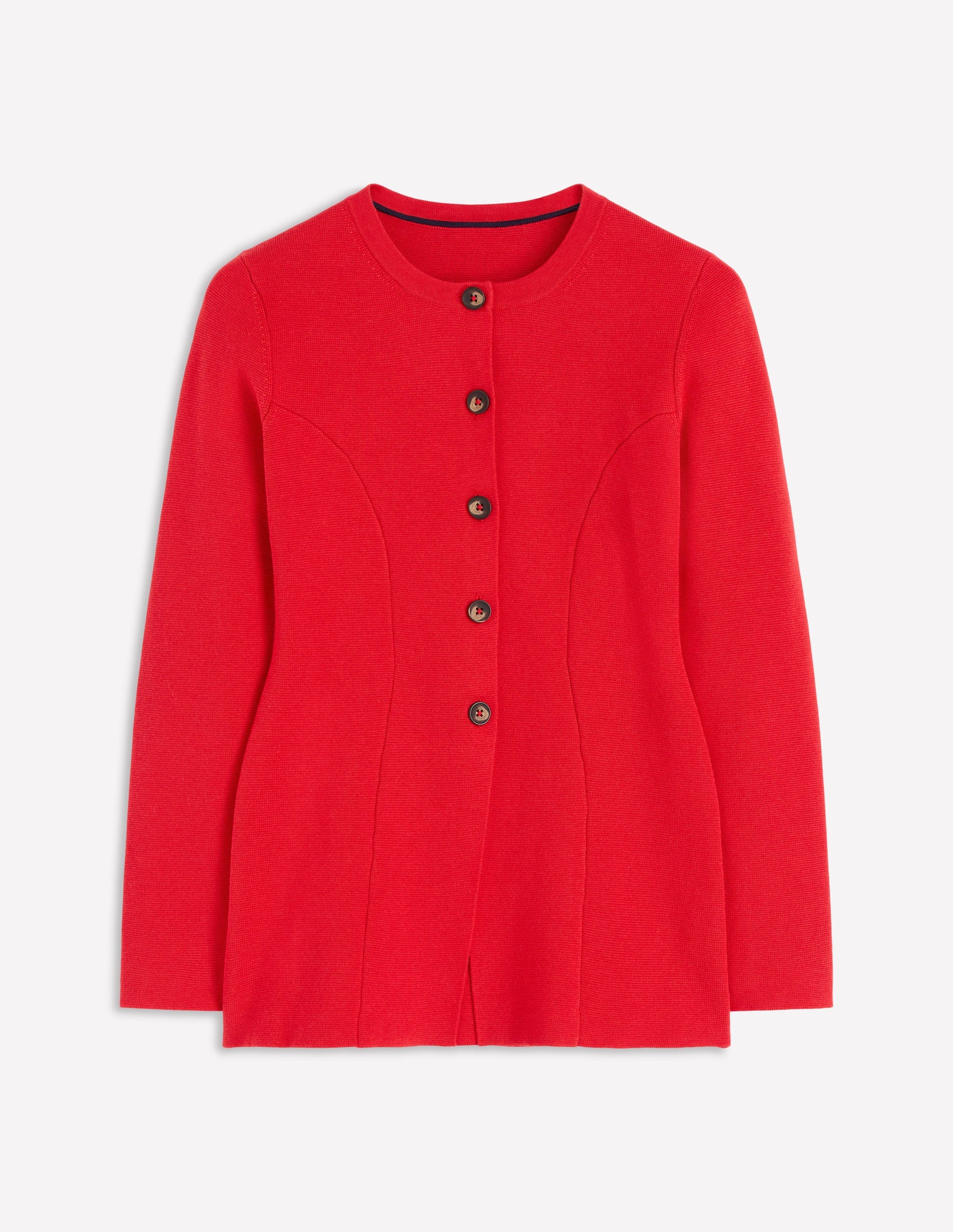 Joanna Fitted Knitted Jacket-Poppy Red-7