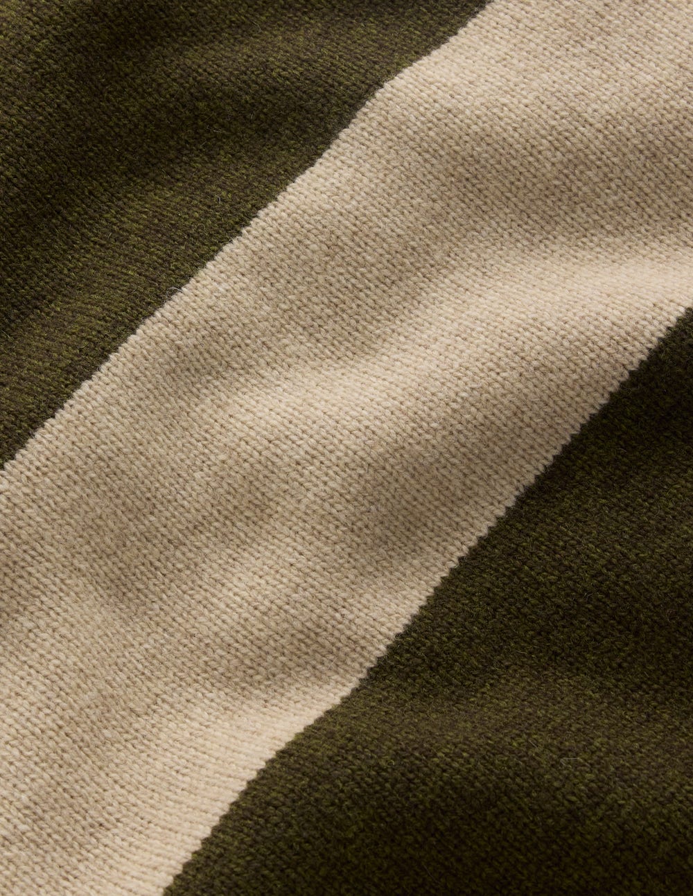 Polly Merino Roll Neck Sweater-Marsh, Linen Stripe