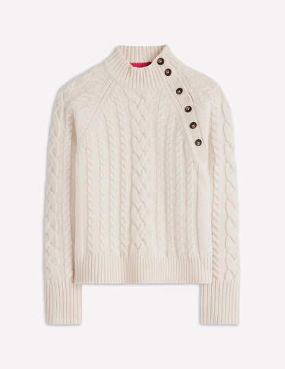 Amara Merino Cable Sweater-Warm Ivory-8