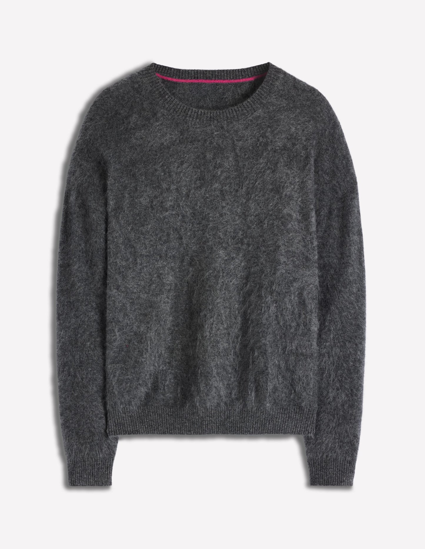 Brushed Cashmere Sweater-Slate Grey