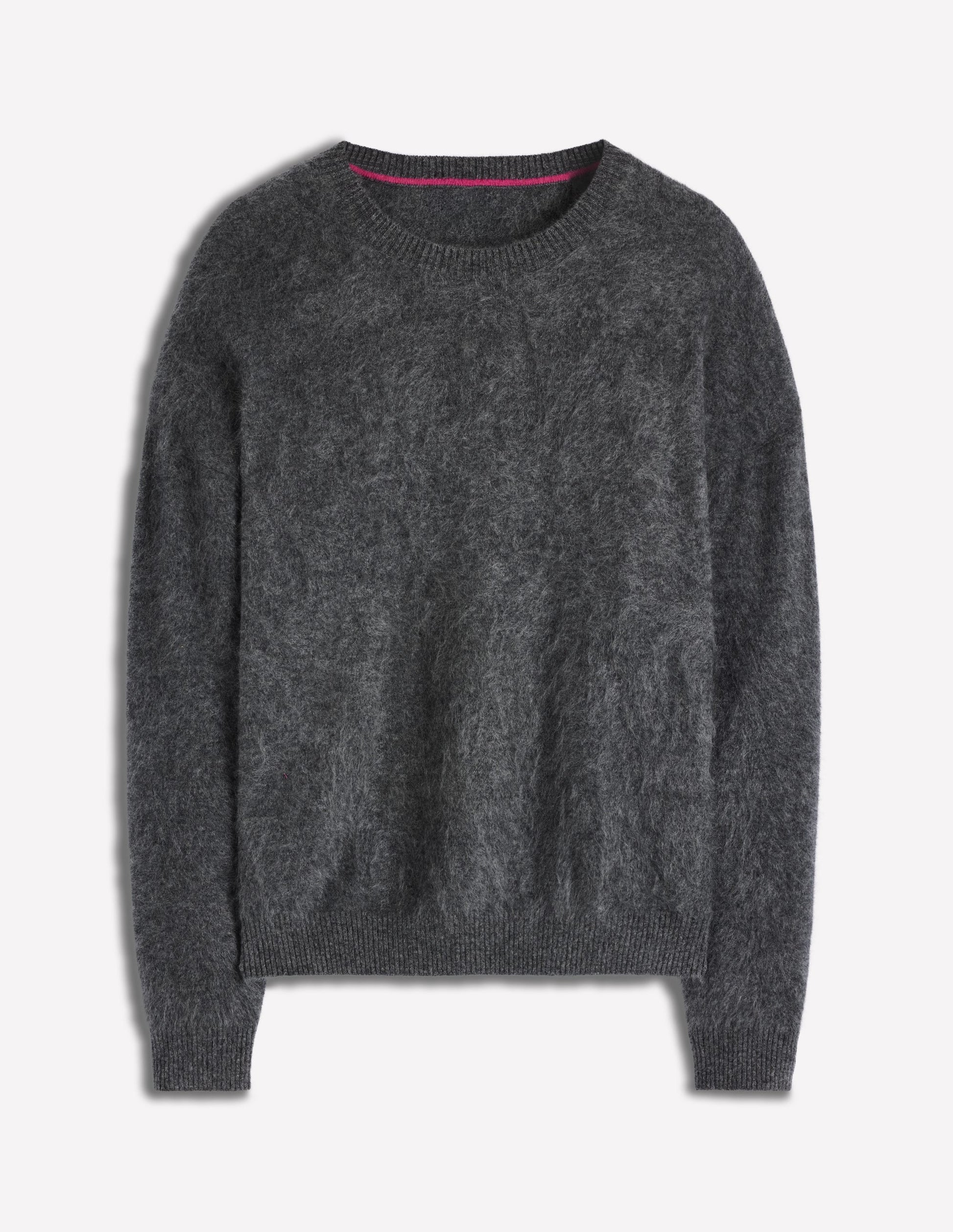 Brushed Cashmere Sweater-Slate Grey-6