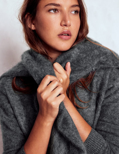 Brushed Cashmere Sweater-Slate Grey-2