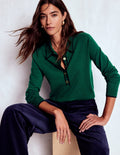 Liz Henley Jumper-Botanical Garden Green