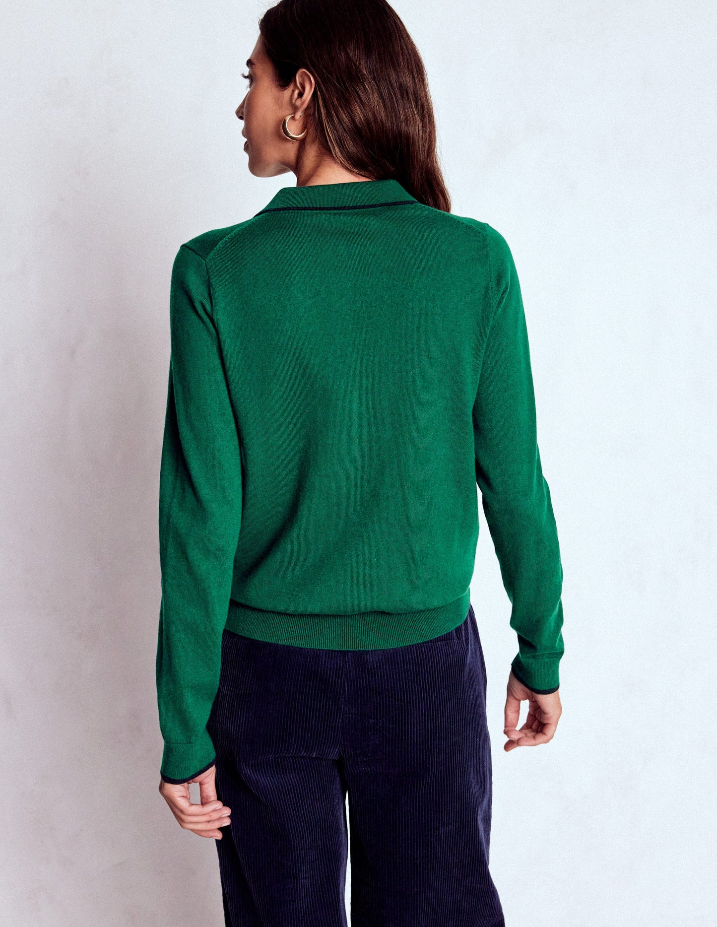 Liz Henley Jumper-Botanical Garden Green