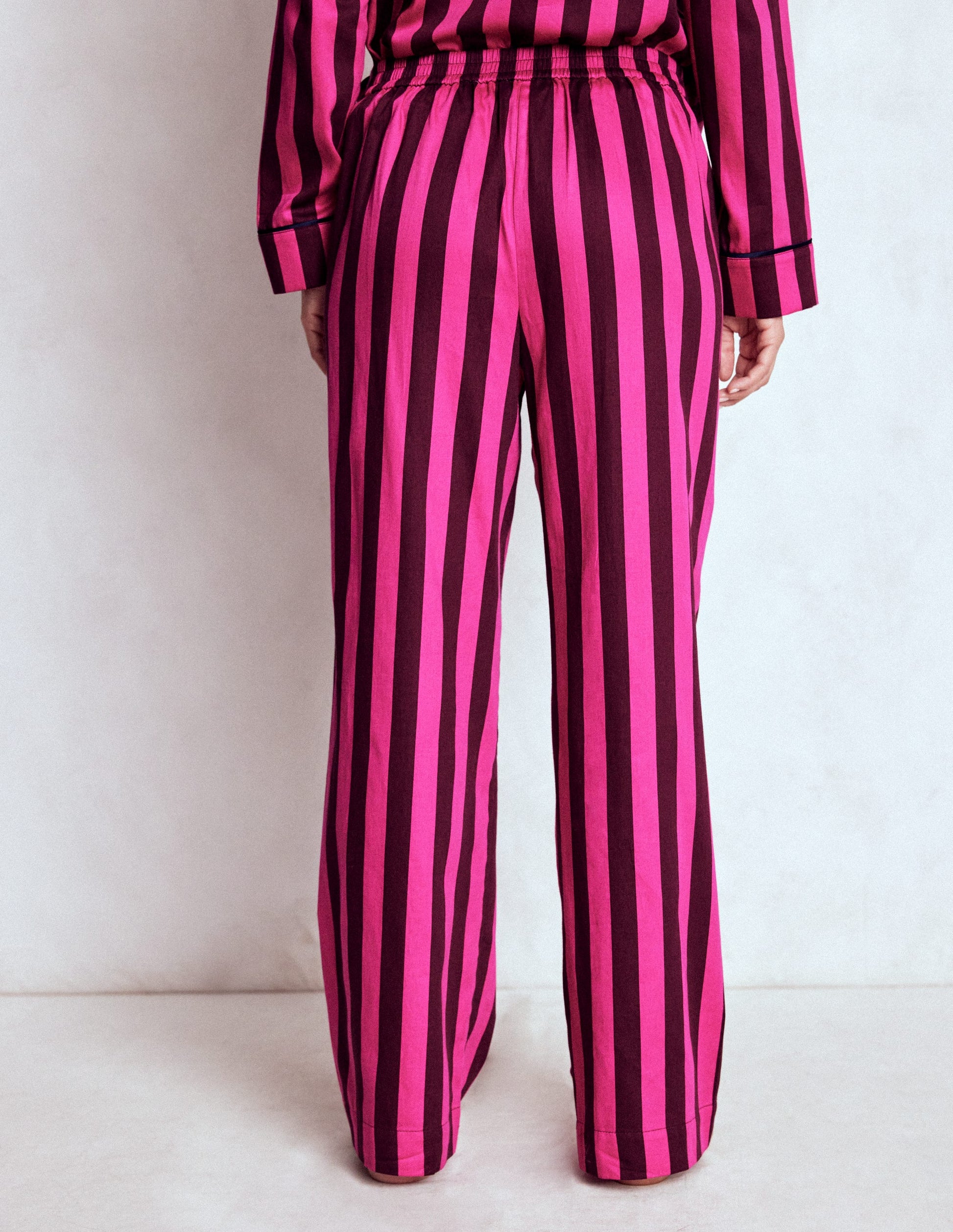 Cotton Pajama Pants-Pink Stripe-3