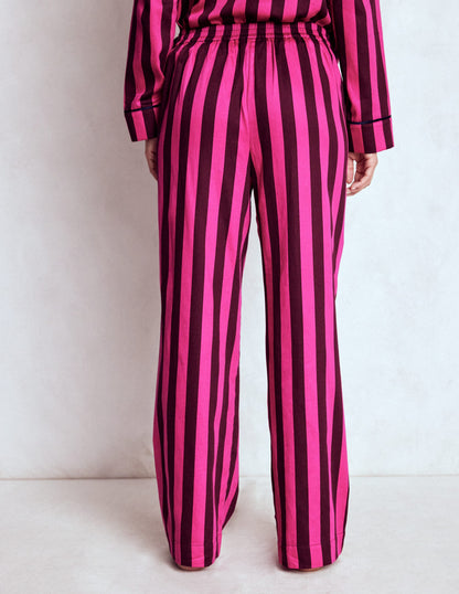 Cotton Pajama Pants-Pink Stripe-3
