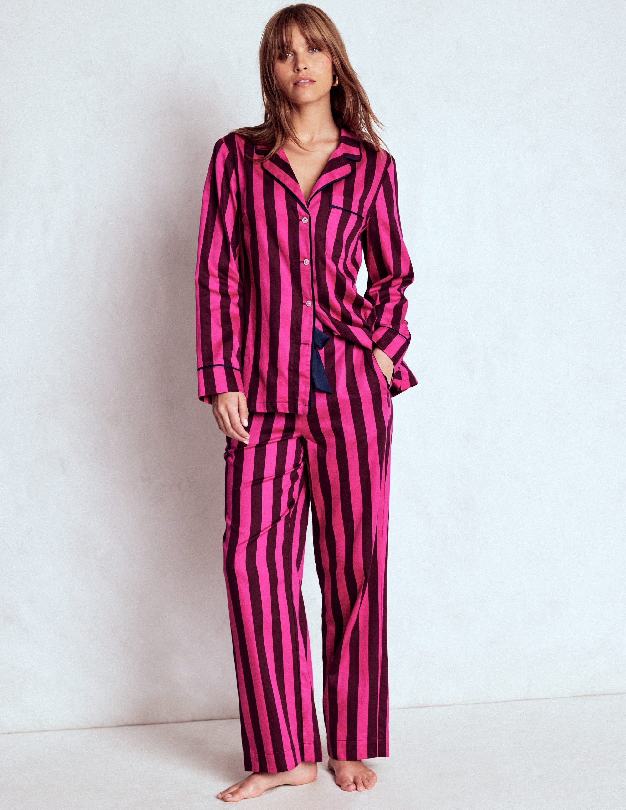 Cotton Pajama Pants-Pink Stripe - Image 5