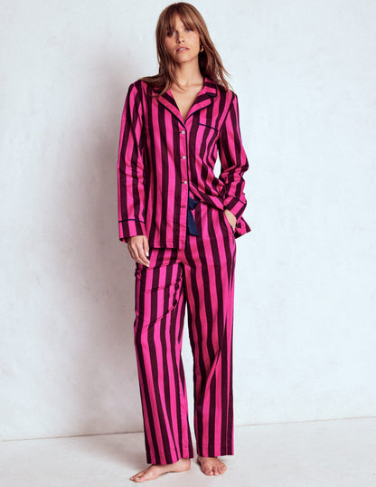Cotton Pajama Pants-Pink Stripe-5
