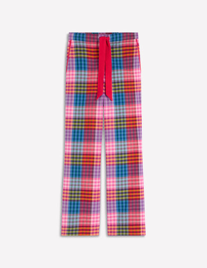 Brushed Cotton Pyjama Pants-Rainbow Blanket Multigingham-6