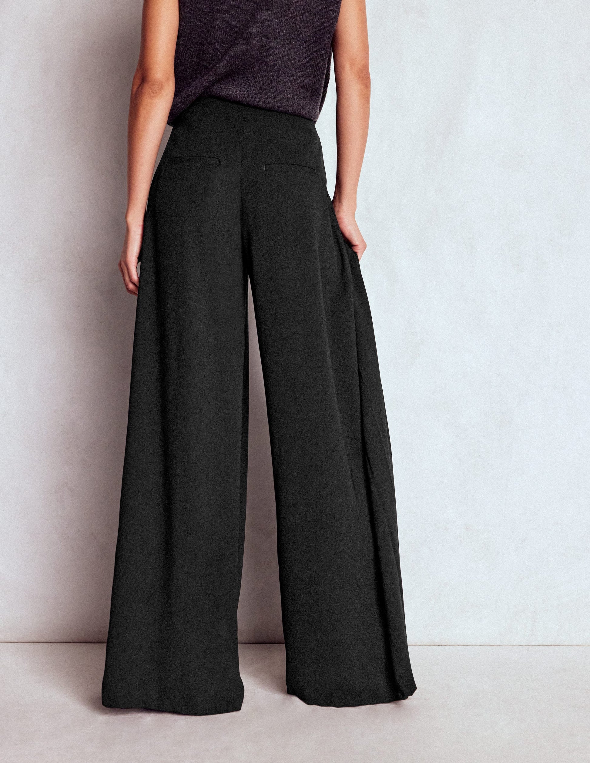 Regent Wide Leg Pants-Black-3