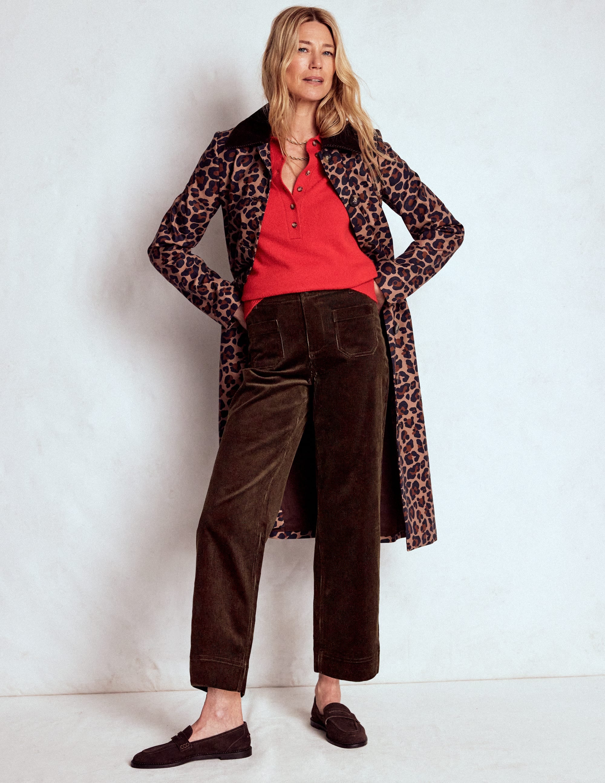 Primrose Cord Pants-Espresso - Image 1