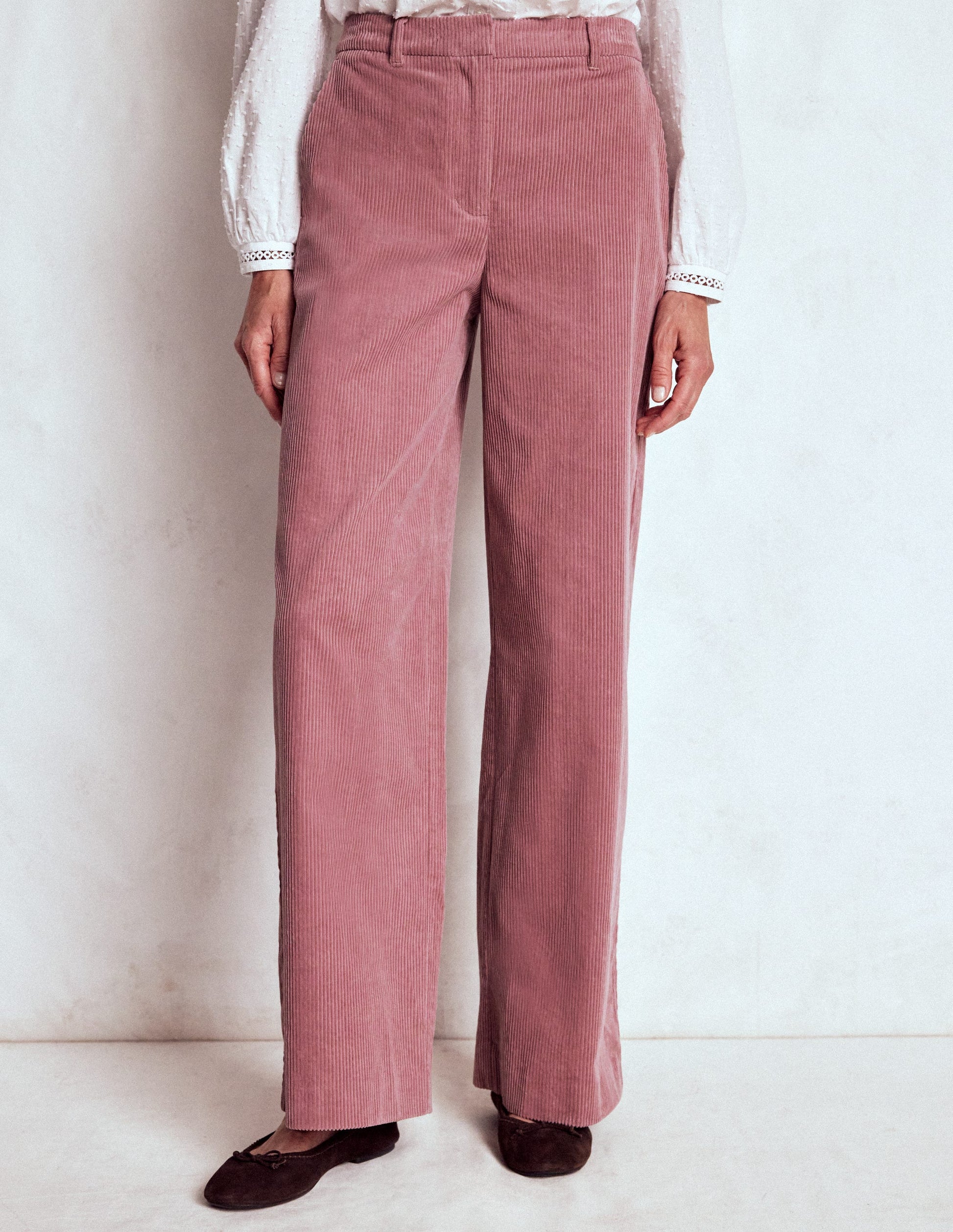 Belgravia Cord Pants-Blushing Rose-4